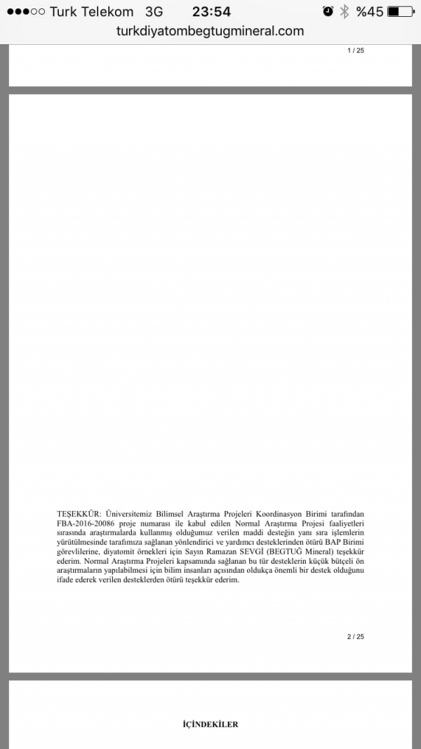 Daitomlu Ürünümüz Radyo Aktif Gaz Sızıntılarını Önlemede Ürünümüz Kullanıldığına Dair İstanbul Üniversitesinde Sayın Prf Dr Ahmet Osmanoğlu 2016 BAP Raporunda Belirtmiş.