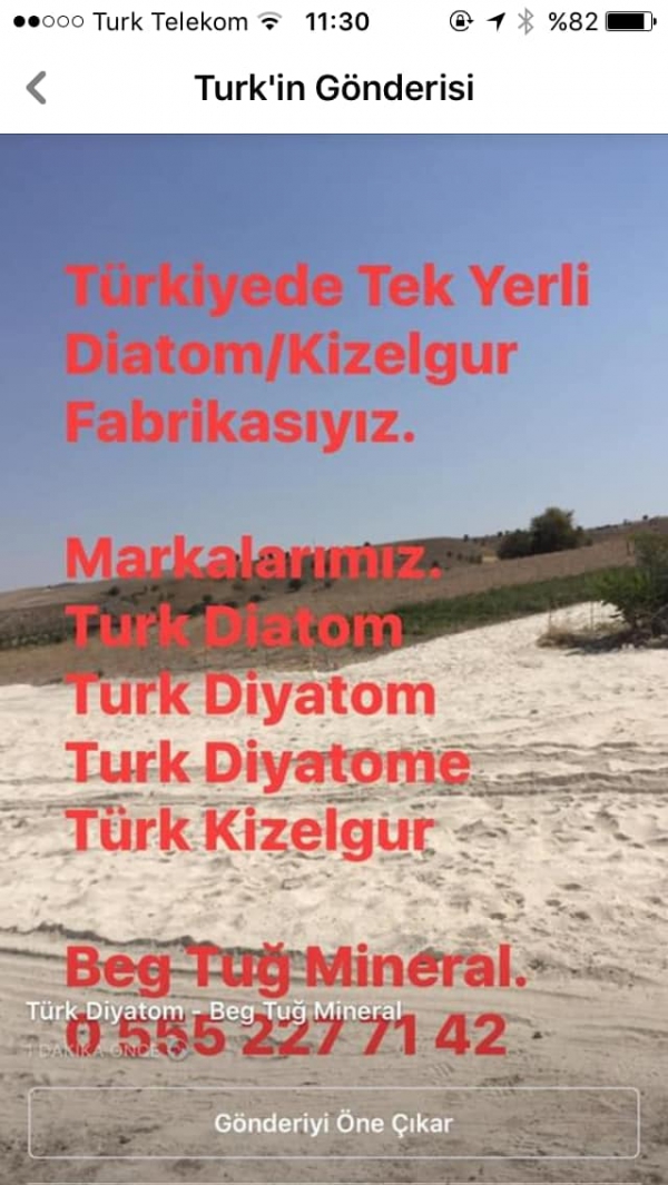 Türk Diatom Toprağı Yabancı Topraklardan Daha Kalitelidir, Türkiye'deki Diatom Toprakları Bit, Pire, Kene, Böcek, Tahtakurusu, Sümüklü Böcek, Hamam Böceği ve Benzeri Haşereleri Yok Eder, 20 Yıldır Diatom Toprağını Yapıyoruz, Türkiye'de Tek Yerli Diatom